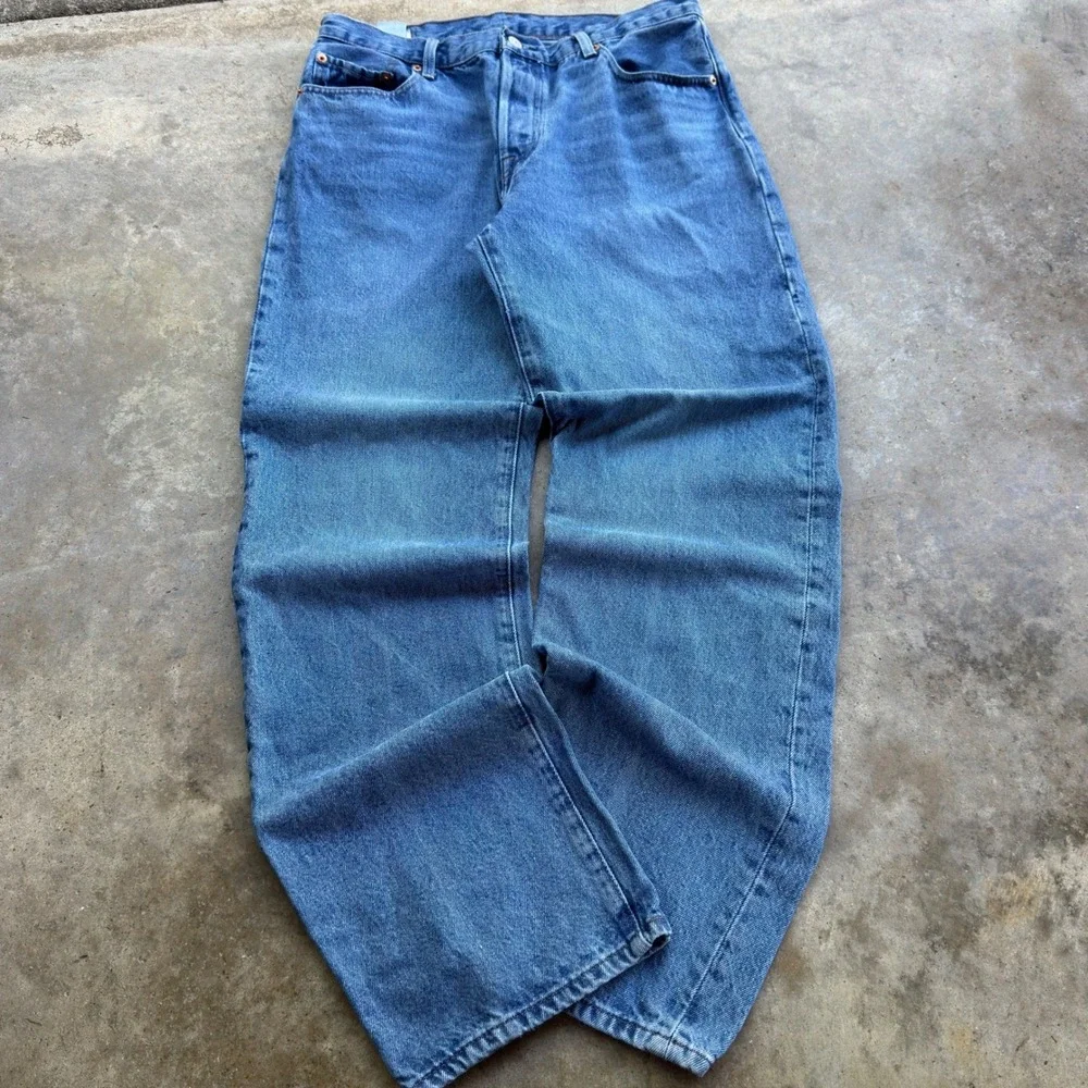Vintage 90s Levis Big E 501 90s Style Workwear Gorpcore Blue W29 L32 (g4a)